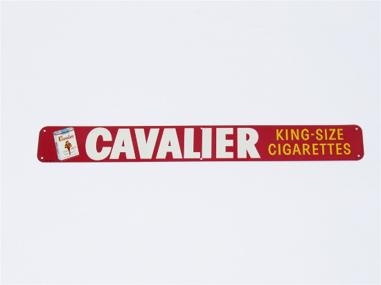 LATE 1950S-EARLY 60S CAVALIER CIGARETTES TIN SIGN