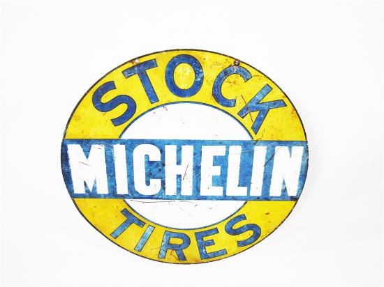 LATE 1920S-EARLY 30S MICHELIN TIRES TIN AUTOMOTIVE GARAGE SIGN