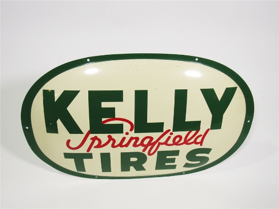 1962 KELLY SPRINGFIELD TIRES TIN GARAGE SIGN