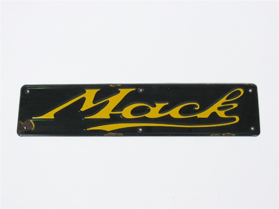 1920S MACK TRUCKS EMBOSSED PORCELAIN SIGN