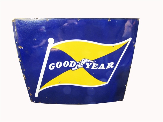 1940S-EARLY 50S GOODYEAR TIRES PORCELAIN SIGN