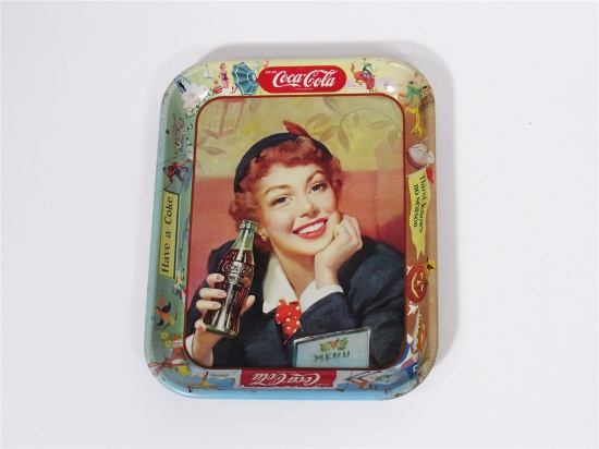 MID-1950S COCA-COLA LUCY METAL SERVING TRAY