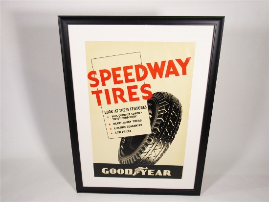 1930S GOODYEAR SPEEDWAY TIRES SERVICE STATION POSTER