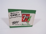 1945 7UP STORE DISPLAY CARDBOARD SIGN