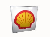 LARGE SHELL OIL LIGHT-UP SERVICE STATION SIGN