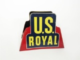 1940S U.S. ROYAL TIRES TIN AUTOMOTIVE GARAGE TIRE DISPLAY