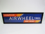 CIRCA 1930S-40S GOODYEAR AIR-WHEEL TIRES SERVICE STATION DISPLAY POSTER