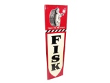 1948 FISK TIRES EMBOSSED TIN GARAGE SIGN