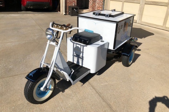 1954 CUSHMAN TRUCKSTER ICE CREAM SCOOTER