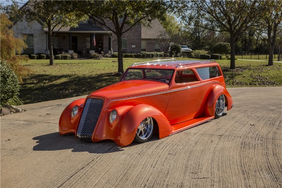 1937 FORD 5-WINDOW CUSTOM COUPE PRECIOUS METAL