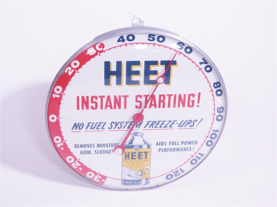 EARLY 1960S HEET INSTANT STARTING FUEL SYSTEM ADDITIVE DIAL THERMOMETER