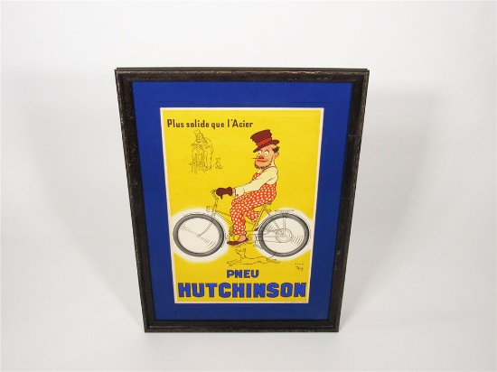 1930S HUTCHINSON BICYCLE TIRES DEALER POSTER