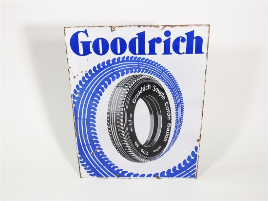 LATE 1920S-EARLY 30S GOODRICH PORCELAIN GARAGE SIGN