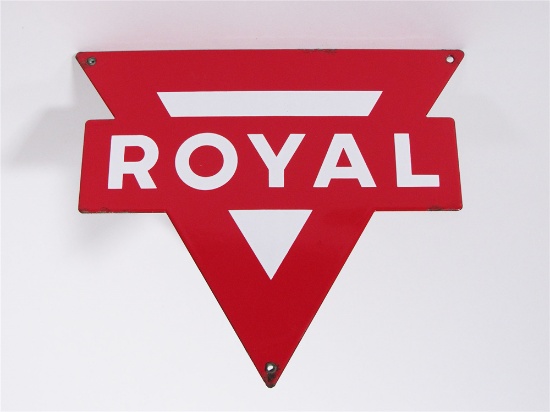 1950S CONOCO ROYAL GASOLINE PORCELAIN SERVICE STATION PUMP-PLATE SIGN