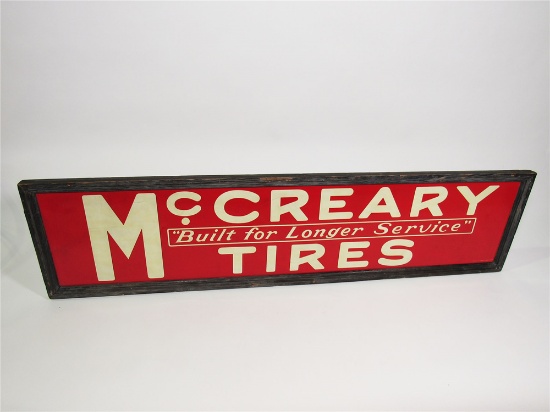1940 MCCREARY TIRES AUTOMOTIVE GARAGE SIGN
