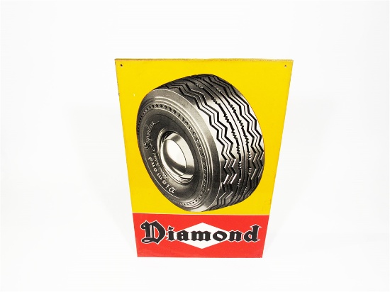 1940S DIAMOND TIRES TIN SIGN
