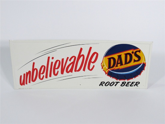 1960S DADS ROOT BEER EMBOSSED TIN SIGN