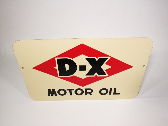 1950S DX MOTOR OIL PORCELAIN SERVICE STATION SIGN