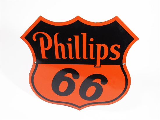 1949 PHILLIPS 66 PORCELAIN SERVICE STATION SIGN