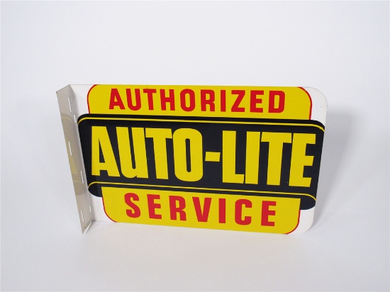 LATE 1940S-EARLY 50S FORD AUTO-LITE AUTHORIZED SERVICE TIN AUTOMOTIVE GARAGE SIGN