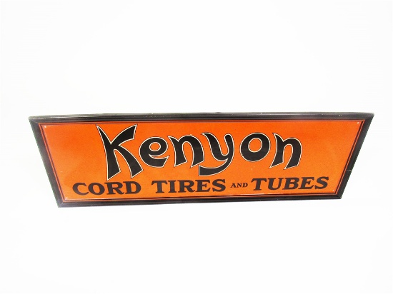 1920S KENYON CORD TIRES AND TUBES AUTOMOTIVE GARAGE SIGN