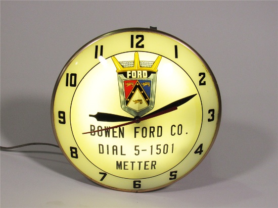 1953 FORD AUTOMOBILES JUBILEE LIGHT-UP DEALERSHIP CLOCK