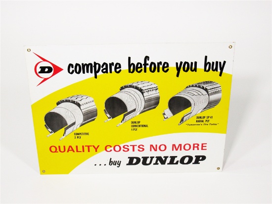 1960S DUNLOP TIRES TIN GARAGE SIGN