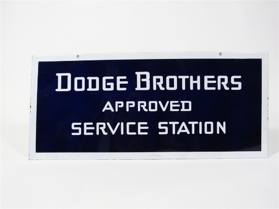 1930S DODGE BROTHERS APPROVED SERVICE STATION PORCELAIN DEALERSHIP SIGN