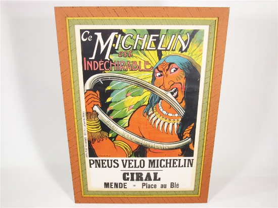 1908 MICHELIN BICYCLE TIRES DEALER POSTER