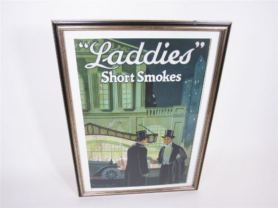 1920S LADDIES SHORT SMOKES TOBACCO STORE POSTER