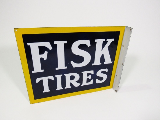 1930S-40S FISK TIRES PORCELAIN AUTOMOTIVE GARAGE SIGN