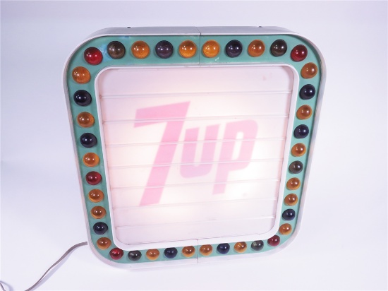 LATE 1960S-EARLY 70S 7UP SODA LIGHT-UP DINER MENU BOARD