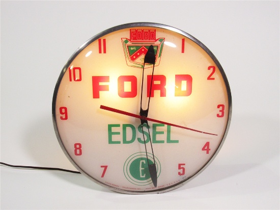 1958 FORD EDSEL LIGHT-UP DEALERSHIP CLOCK