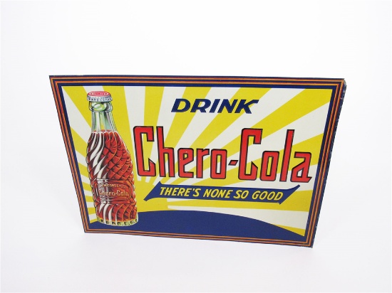 LATE 1920S CHERO-COLA EMBOSSED TIN SIGN