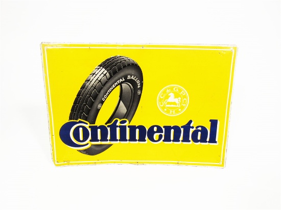 1927 CONTINENTAL TIRES TIN LITHOGRAPH SIGN