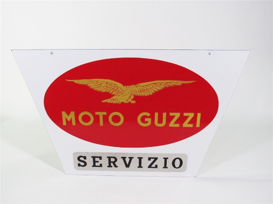 CIRCA 1960S MOTO GUZZI SERVIZIO (SERVICE) PORCELAIN DEALERSHIP SIGN