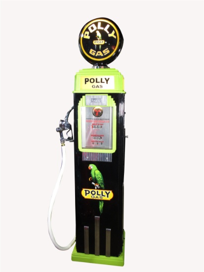 1936 POLLY OIL FILLING STATION GAS PUMP