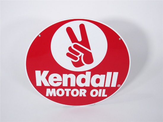 VINTAGE KENDALL MOTOR OIL TIN GARAGE SIGN