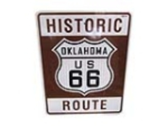 ADDENDUM ITEM - AWESOME HISTORIC ROUTE 66 - ARIZONA METAL HIGHWAY ROAD SIGN. CHOICE SIGN DENOTING