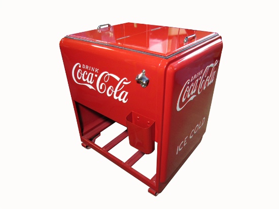 CIRCA 1930S COCA-COLA WESTINGHOUSE SERVICE STATION/GENERAL STORE SODA BOTTLE ICE COOLER