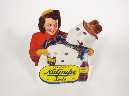 1950S NUGRAPE SODA CARDBOARD DINER CARDBOARD