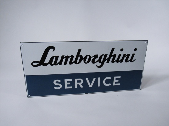 LAMBORGHINI SERVICE SINGLE-SIDED PORCELAIN DEALERSHIP SIGN