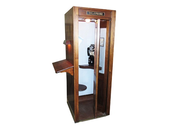 1930S PUBLIC TELEPHONE BOOTH