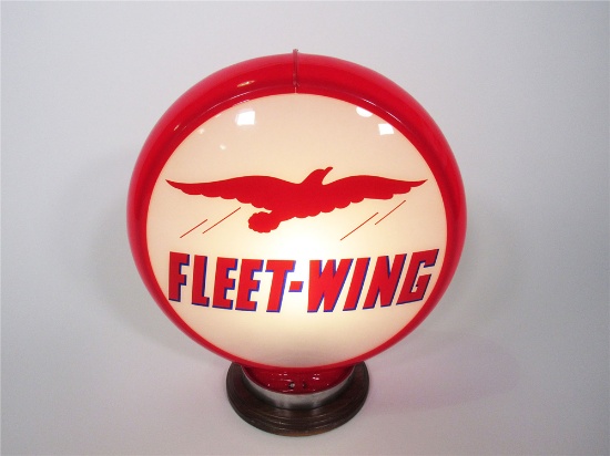 HIGHLY PRIZED FLEET-WING GASOLINE GAS PUMP GLOBE