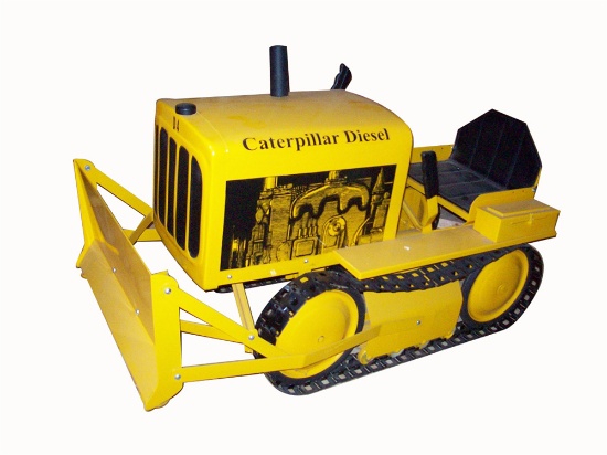 1950S CATERPILLAR DIESEL D-4 PEDAL TRACTOR BY AMF.