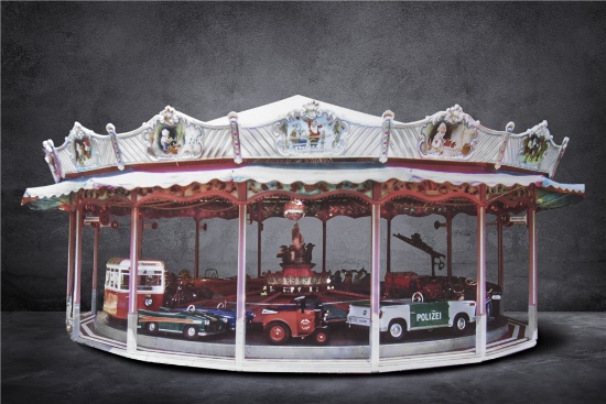 MAGNIFICENT FULL-SIZE TRANSPORTATION-THEMED CAROUSEL