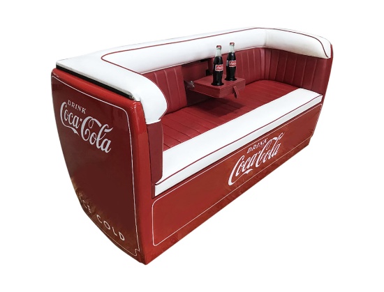 COCA-COLA REFRIGERATED COOLER COUCH