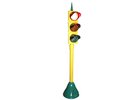 VINTAGE STOPLIGHT WITH AUTHENTIC SEQUENTIAL LIGHTING