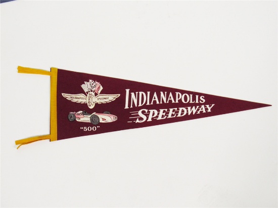 1940S-50S INDIANAPOLIS SPEEDWAY 500 SOUVENIR RACE PENNANT