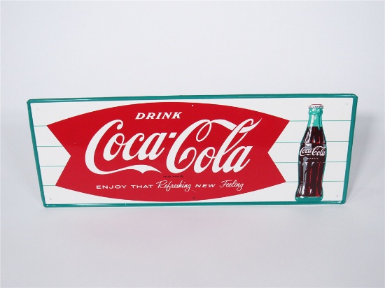 LATE 1950S-EARLY 60S COCA-COLA TIN SIGN